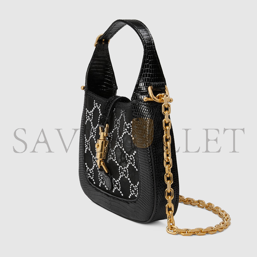 GUCCI JACKIE 1961 MINI LIZARD SHOULDER BAG 677027 (19*13*3cm) GUCCI JACKIE 1961 MINI LIZARD SHOULDER BAG 677027 (19*13*3cm)